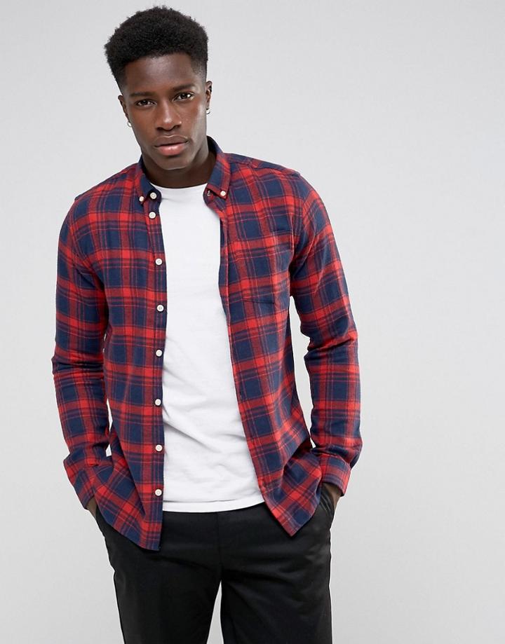Minimum Pelham Checked Shirt - Red