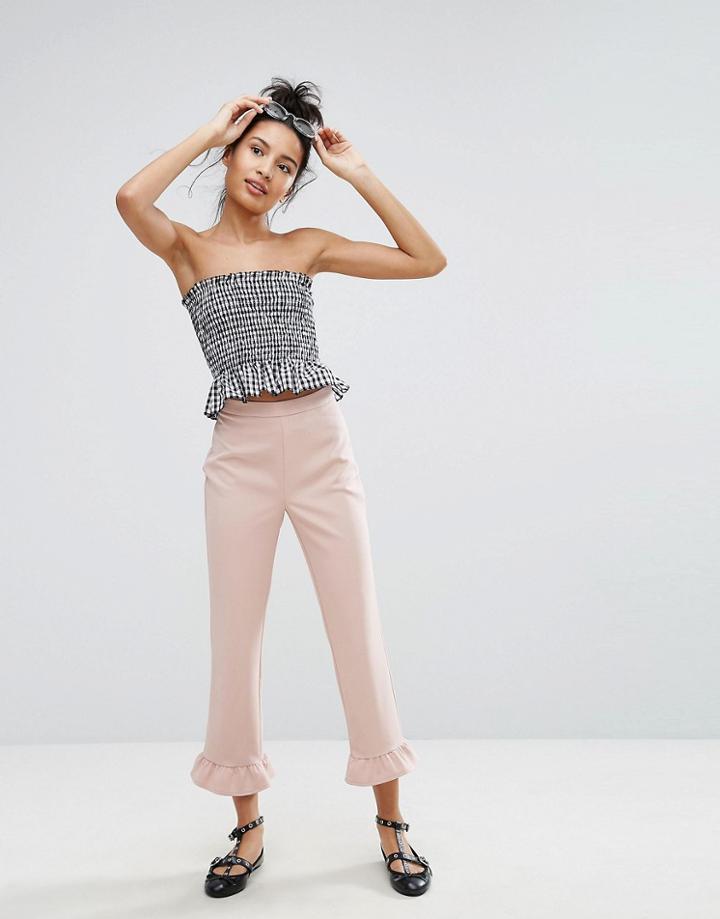 New Look Pephem Crop Pant - Pink