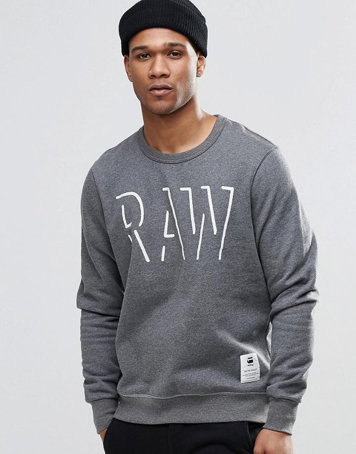 G-star Vasif Logo Sweatshirt - Gray