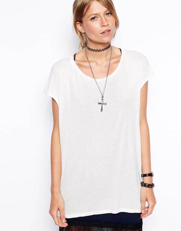 Asos Slouchy Rib Tank Top