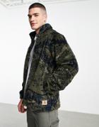 Carhartt Wip High Planes Print Fleece In Green