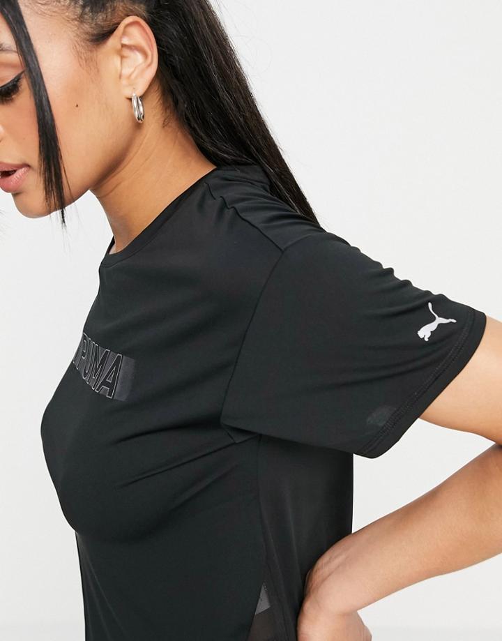 Puma Running Lite Cooladapt Skimmer T-shirt In Black