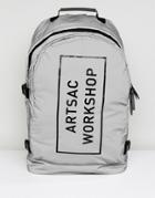 Artsac Workshop Clip Side Backpack - Silver