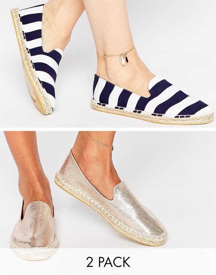Asos Jeanie Two Pack Espadrilles