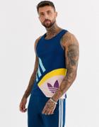 Adidas Originals Tank Sportive In Blue