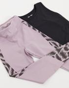 Asos 4505 Leopard Print Cropped Contour Legging-multi