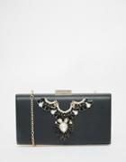 Chi Chi Box Clutch Bag With Embellishment - Black