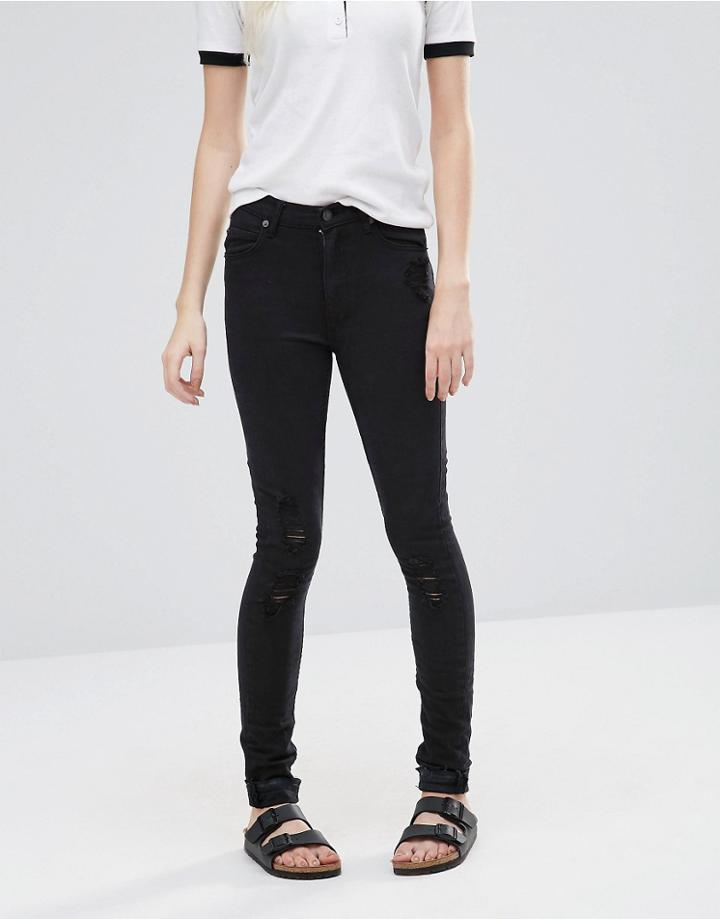 Cheap Monday Second Skin Skinny Jeans 28 - Black