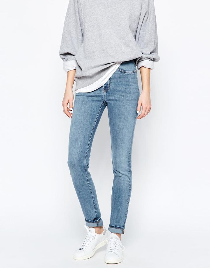 Weekday Thursday High Waist Skinny Jeans - I Blue