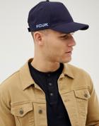 French Connection Side Logo Cap-blue