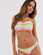 Freya Fuller Bust High Tide Bralette Bikini Top In Multi - Multi