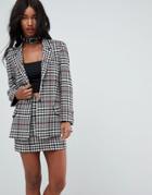 Asos Tailored Mansy Blazer In Prince Of Wales Check - Multi
