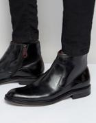 Ted Baker Rousse Polished Zip Boots - Black