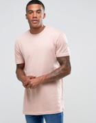 New Look Longline T-shirt In Pink - Pink