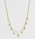 Astrid & Miyu Gold Plated Mystic Opal Charm Necklace - Gold