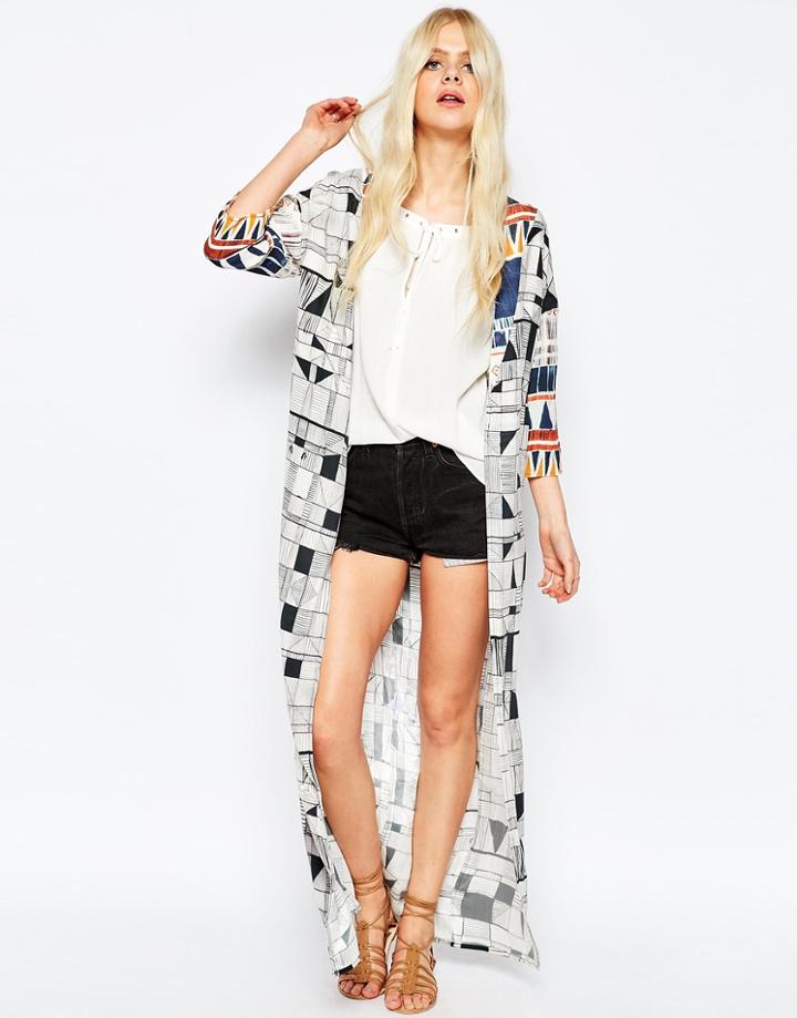 Stevie May Blockout Kimono - Multi