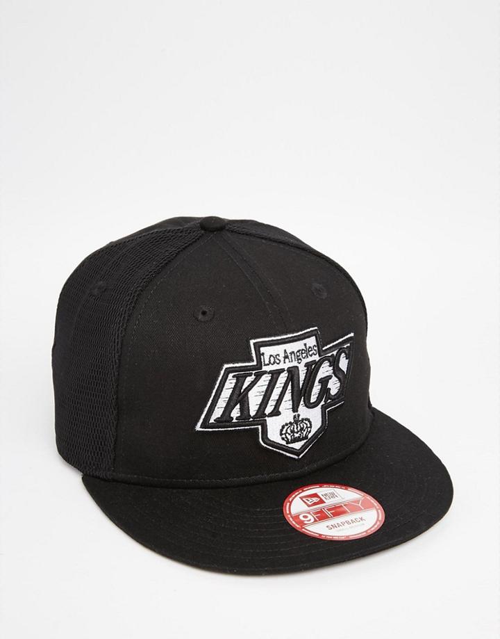 New Era 9 Fifty Snapback Cap Mesh La Kings - Black