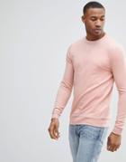 Asos Muscle Sweatshirt In Pink - Pink