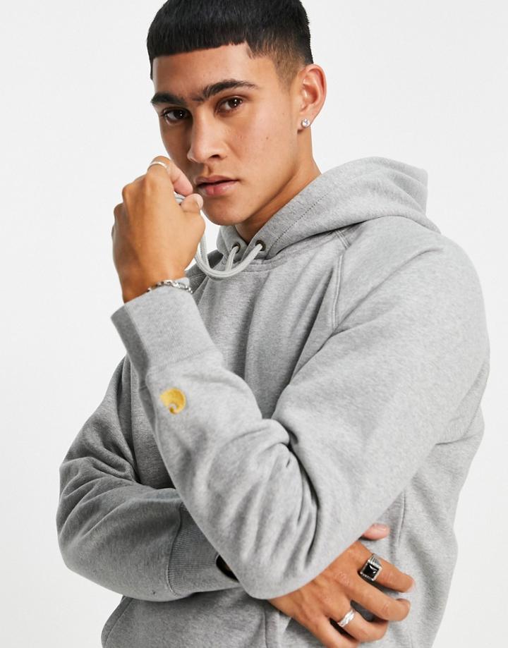 Carhartt Wip Chase Hoodie In Grey-gray