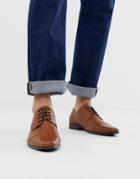 River Island Derby Shoes In Tan
