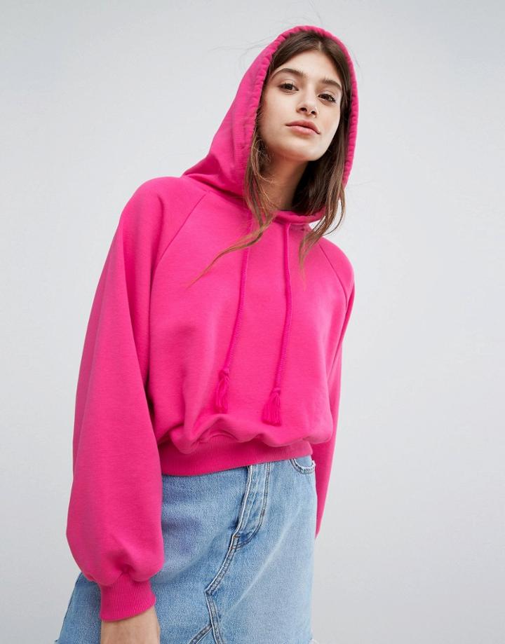 Bershka Hoodie - Pink