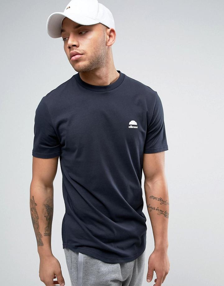 Ellesse Italia T-shirt With Small Logo - Navy