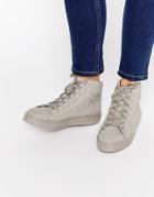 Asos Down Load High Top Sneakers - Gray