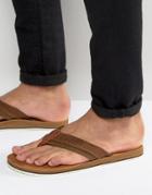 Aldo Galoisa Canvas & Suede Flip Flops - Green