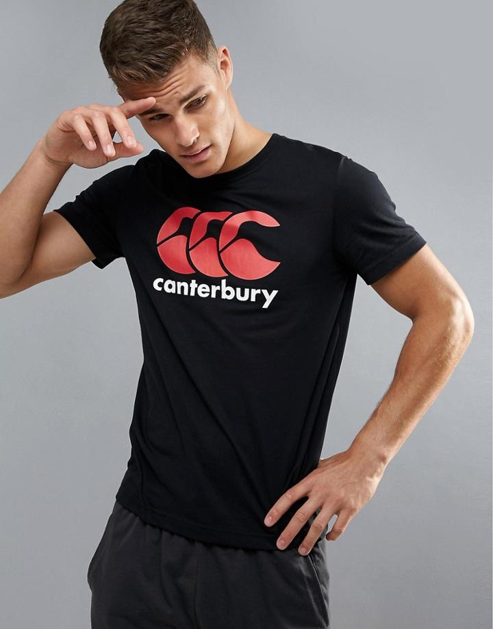 Canterbury Logo T-shirt In Black E546720-989 - Black