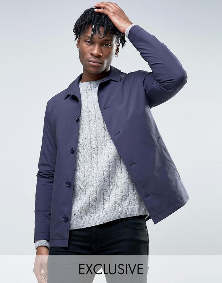 Noak Coach Jacket In Cotton - Navy