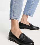 Rule London Exclusive Rikki Vegan Flat Loafers In Black Recycled Pu