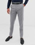 Asos Design Skinny Smart Pants In Gray