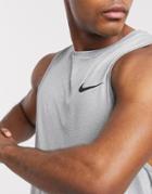 Nike Training Hyper Dry Tank In Gray