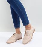 Asos Mojito Leather Brogues - Beige