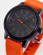 Lacoste Mens Silicone Watch In Orange 2011095