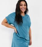Brave Soul Plus Xena T-shirt Dress-blues