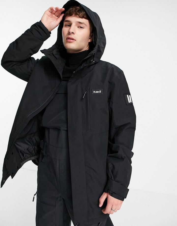 Planks Feel Good Insultated Ski Jacket In Black