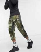 Adidas Training Camo Sweatpants In Green