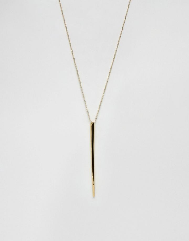 Cc Skye Long Dagger Necklace - Gold
