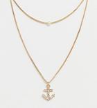 Aldo Melassa Anchor Charm Necklace In Gold - Gold