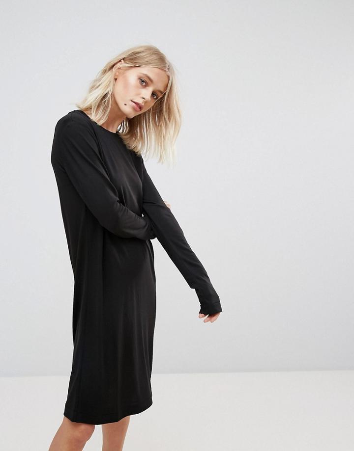 Weekday Column Dress - Black