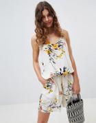 B.young Abstract Floral Romper - Multi