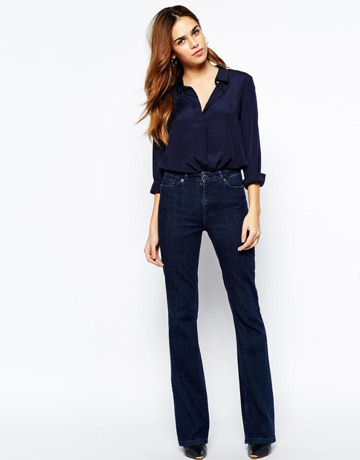 Warehouse 70's Flared Jeans - Indigo