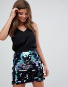 Ax Paris 2-in-1 Dress With Sequin Skirt-black