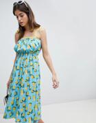 Vero Moda Lemon Printed Beach Dress - Multi