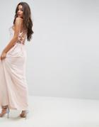 Asos Maxi Dress With Strappy Back Detail - Pink