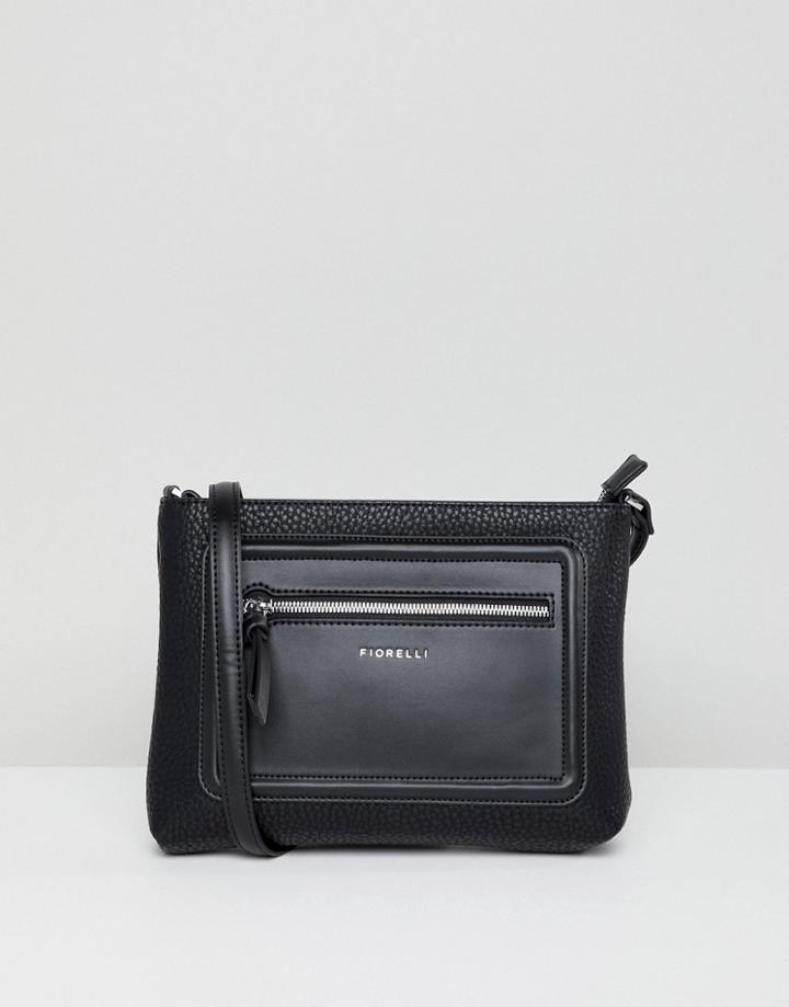 Fiorelli Bella Black Zip Front Cross Body Bag - Black