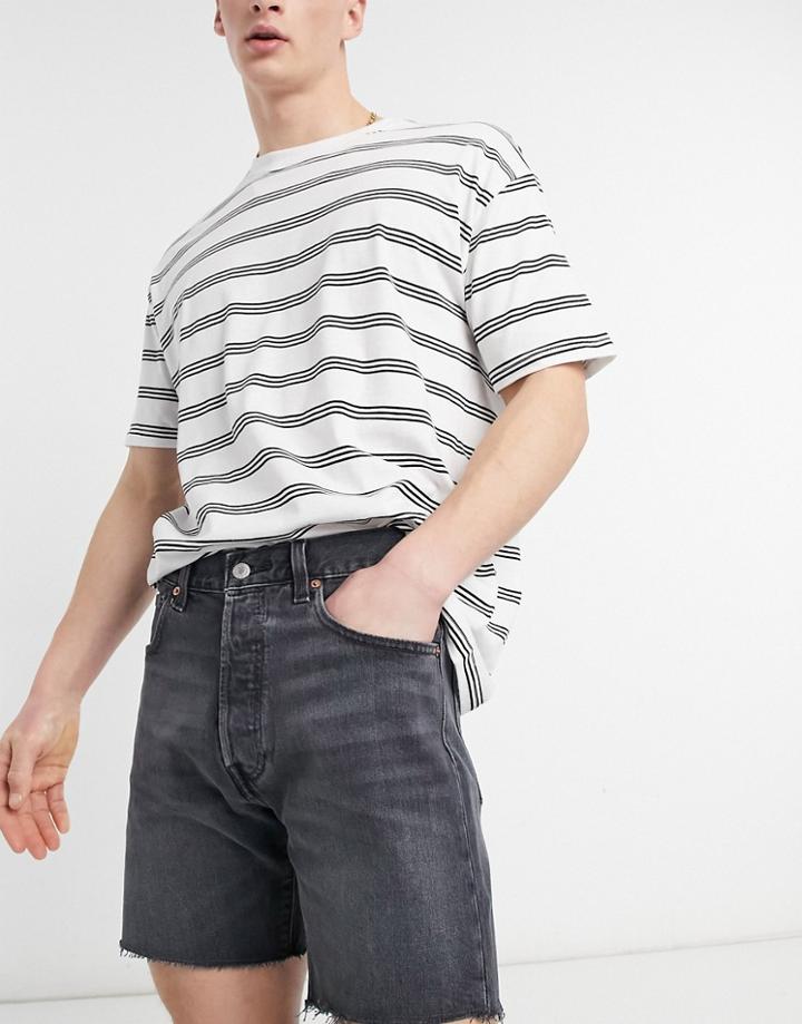 Levi's 501 Hemmed Denim Shorts In Its Not Time Black Wash