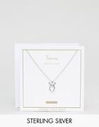Johnny Loves Rosie Sterling Silver Zodiac Taurus Necklace - Silver