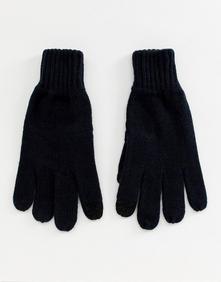 Burton Menswear Touchscreen Gloves In Navy - Navy